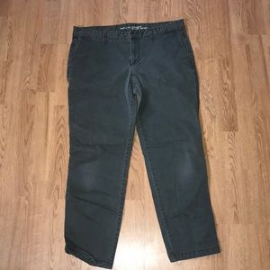 Olive Girlfriend style Khakis